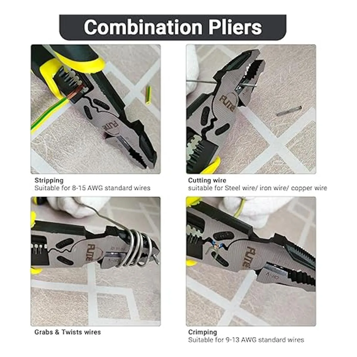 Alicates 4 en 1 herramientas de lineman profesionales_5