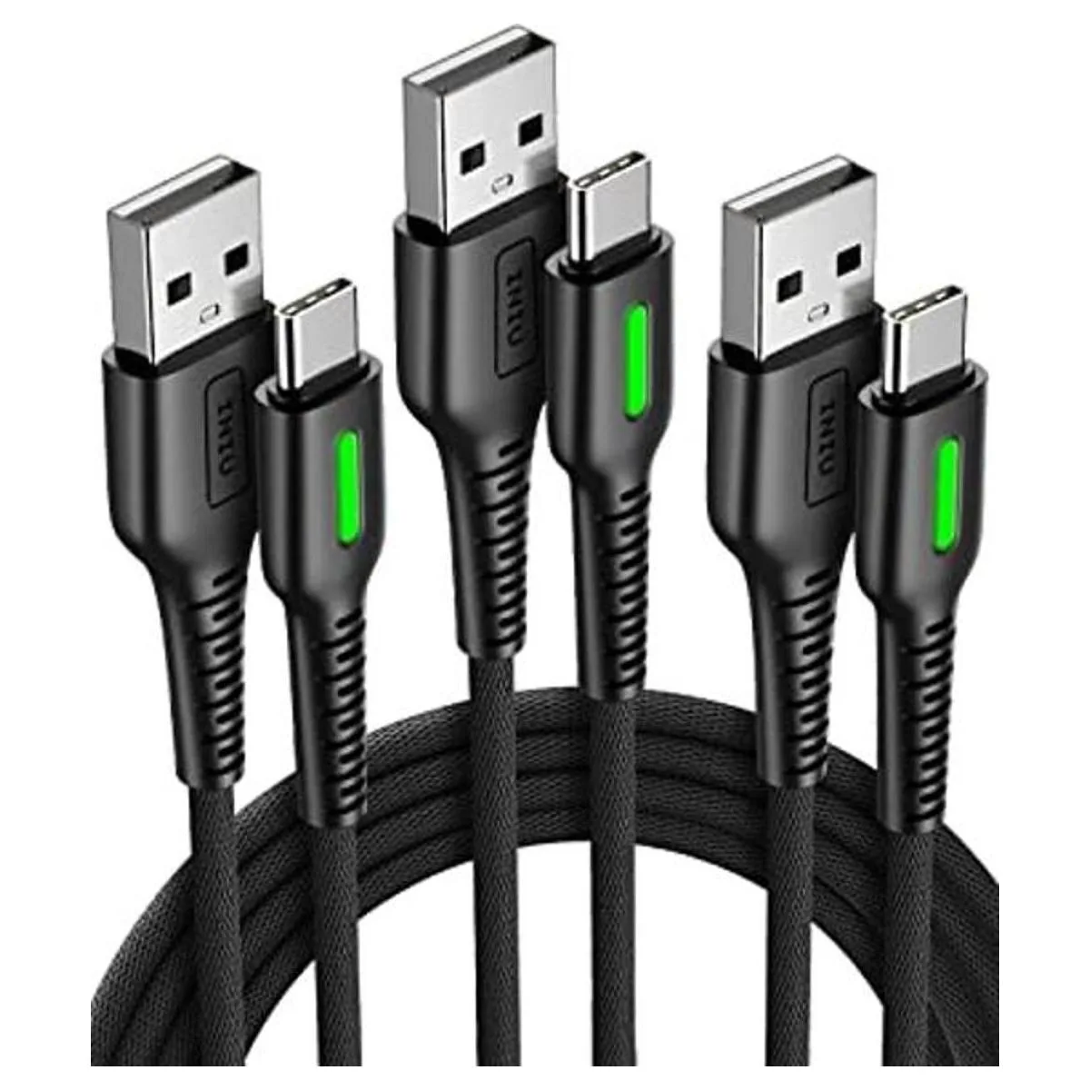 Cable USB C INIU 3 unidades de 3.1A QC 3.0 tipo C_1