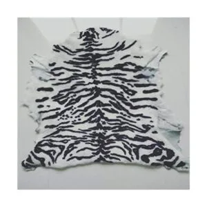 Alfombra con estampado de animales. Tigre blanco