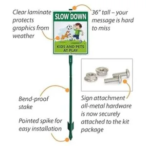 SmartSign Señal de aluminio con estaca de 3 pies para_4