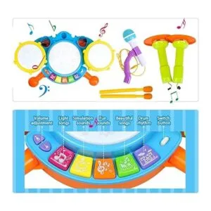 POKONBOY Juego de batería para niños pequeños con_6