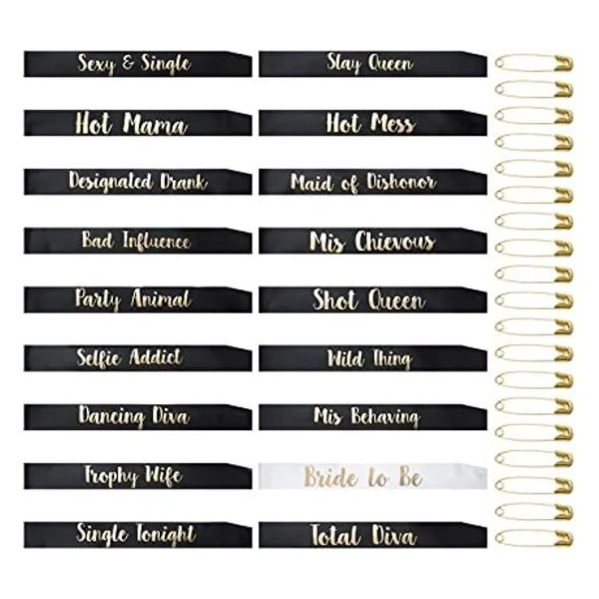 18 bandas de despedida de soltera para novia y dama de_1