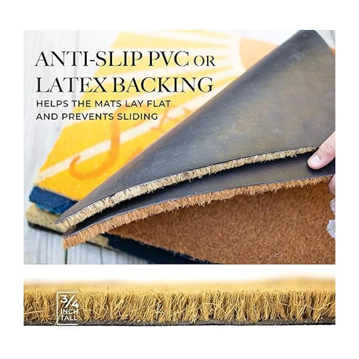 Avera Products Felpudo de fibra de coco natural con_2