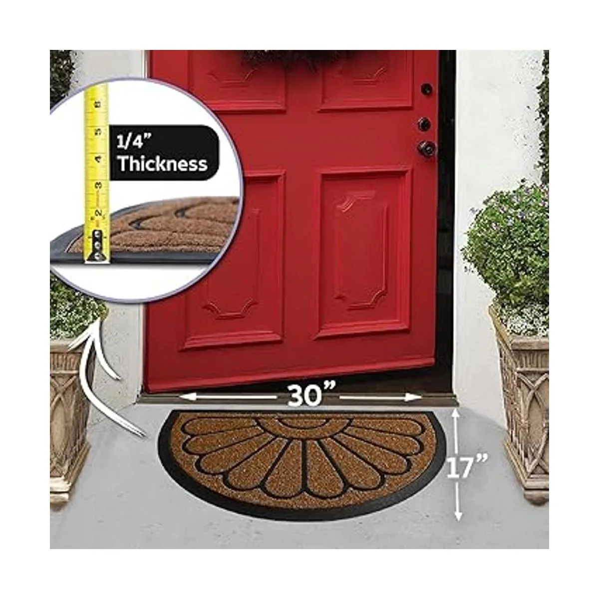 Felpudo de bienvenida y para puerta delantera de 46 x 76_4