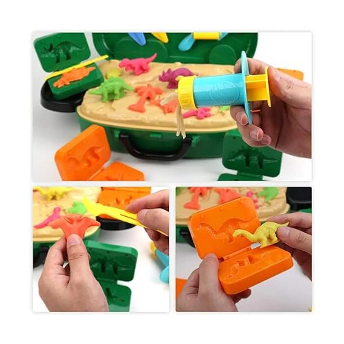DIY Play Dough Dinosaur Toys Clay Pretend Play Set with_5