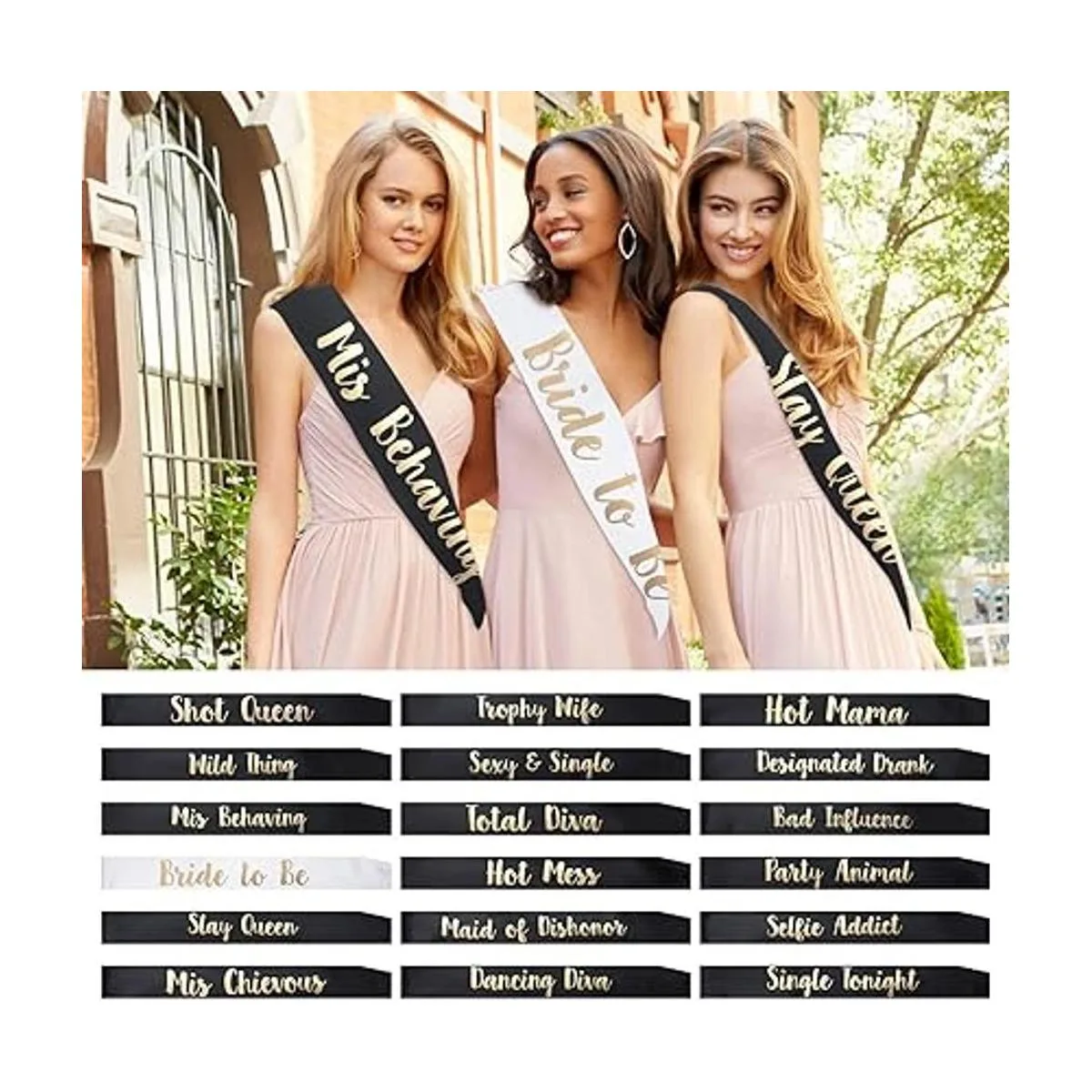 18 bandas de despedida de soltera para novia y dama de_2