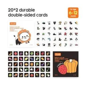 TUMAMA Baby Black White Flash Cards High Contrast Visual_6