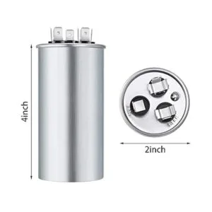 Condensador 45 5 MFD 370V Dual Run Round Condensador para_2