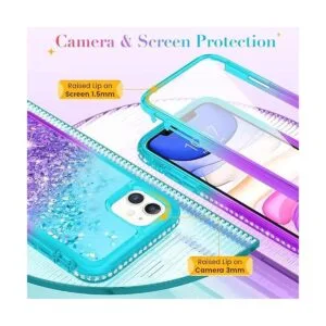 Ruky Funda para iPhone 11 iPhone 11 con purpurina funda_5