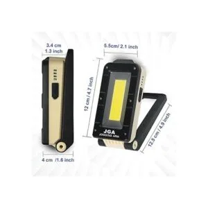 Luz de trabajo magnética LED recargable portátil linterna
