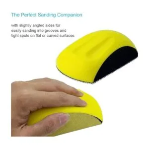 Tockrop 2 bloques de lijado de mano de 5 pulgadas redondos_6