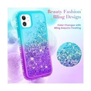 Ruky Funda para iPhone 11 iPhone 11 con purpurina funda_2