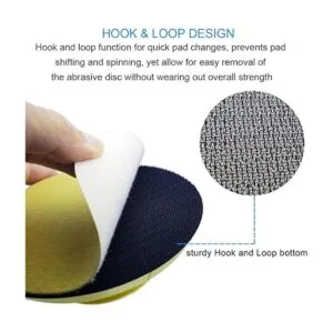 Tockrop 2 bloques de lijado de mano de 5 pulgadas redondos_3