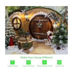 OMK Bombillas LED con efecto llama 4 nuevos modos_2