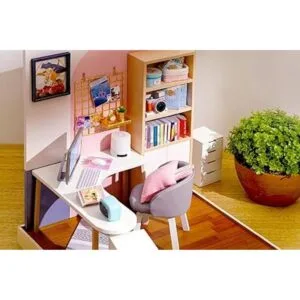 Flever Casa de muñecas Kit de casa de bricolaje en_4