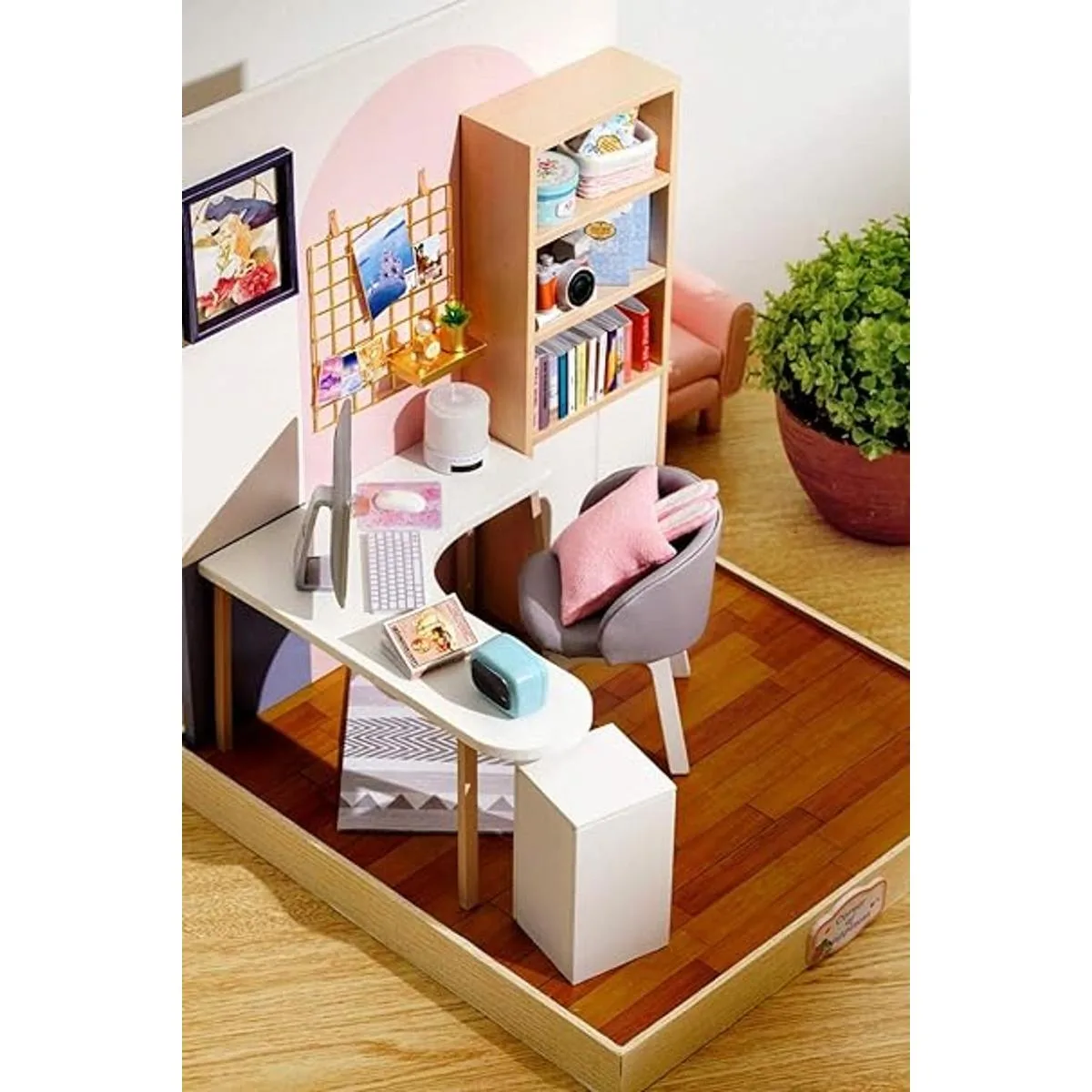 Flever Casa de muñecas Kit de casa de bricolaje en_6