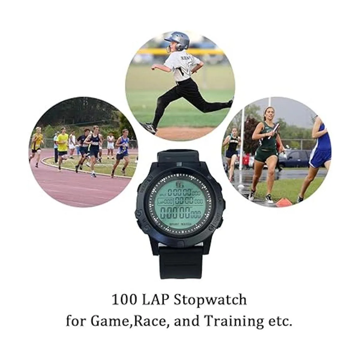 Reloj de fútbol digital árbitro con temporizador para_4