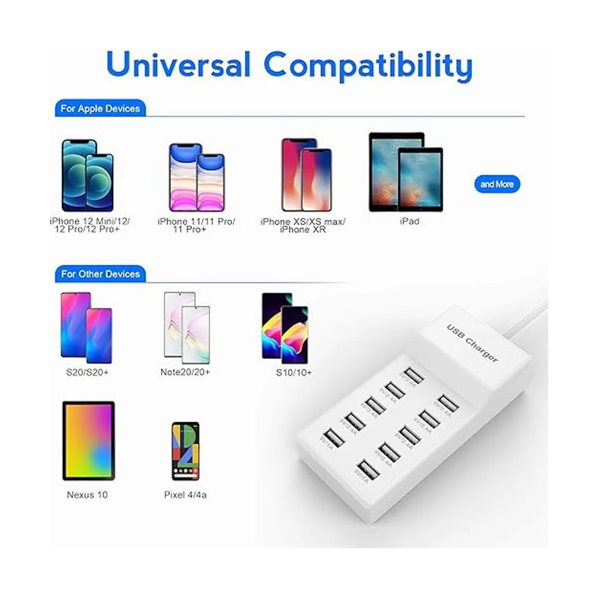 Cargador USB Estación de carga USB con tecnología de_4