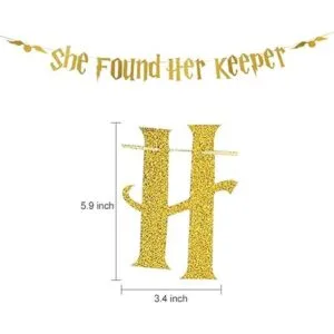 Banner de despedida de soltera con purpurina dorada para_2