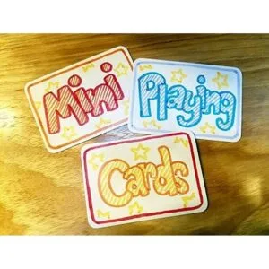 Tarjetas de juego en blanco en miniatura acabado mate_2