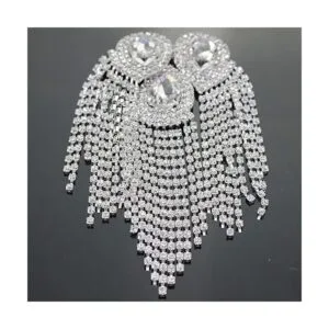 Parches de diseño de gota de agua con cuentas de diamante_3