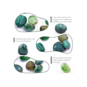 Hilitchi Piedras de ágata pulidas para plantas lechos de_4