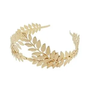 HIPIHOM Diosa griega Corona nupcial Hoja Dorada Diadema_2