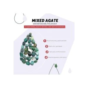 Hilitchi Piedras de ágata pulidas para plantas lechos de_3