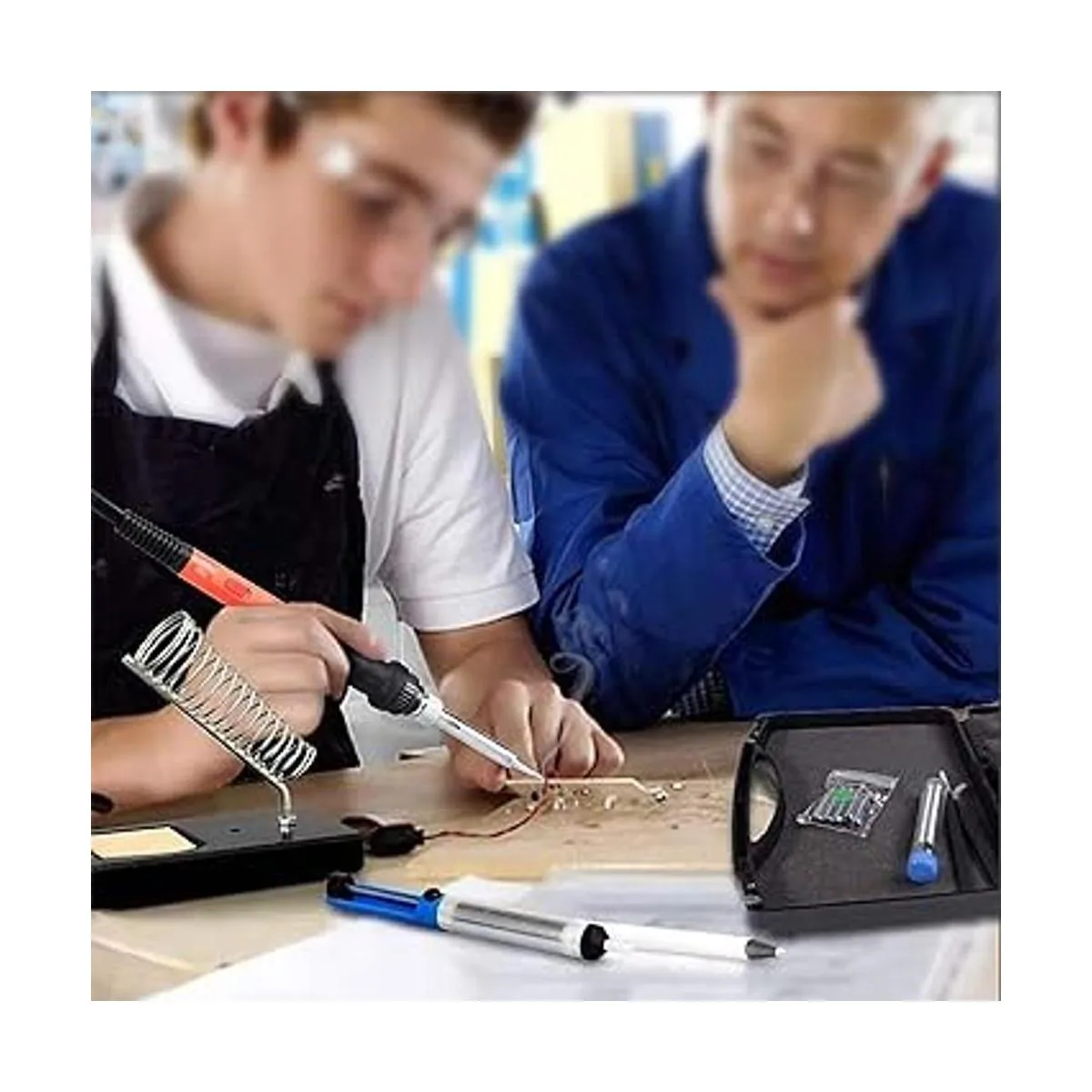 Kit de soldador 60 W actualizado juegos de soldadura de_4