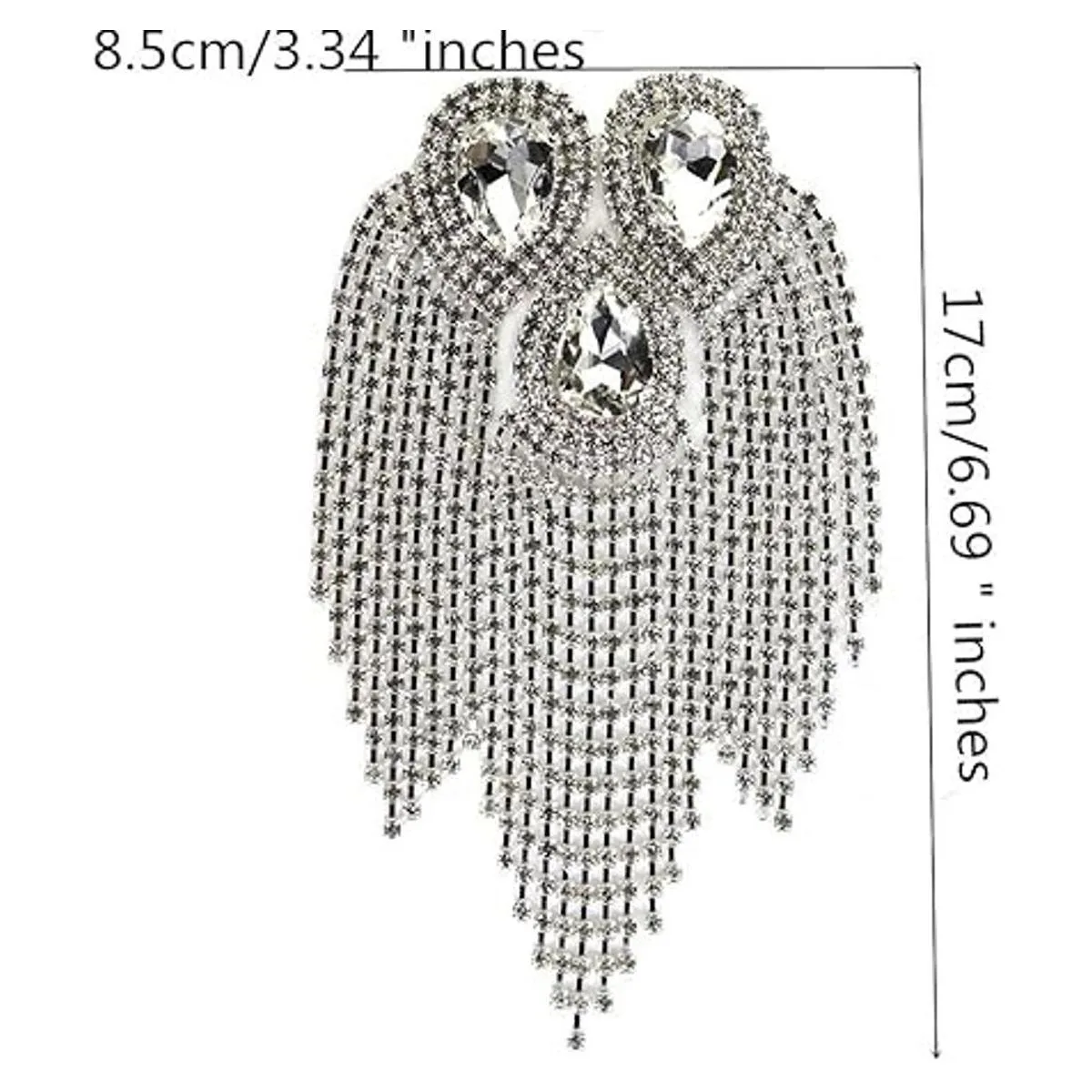 Parches de diseño de gota de agua con cuentas de diamante_2