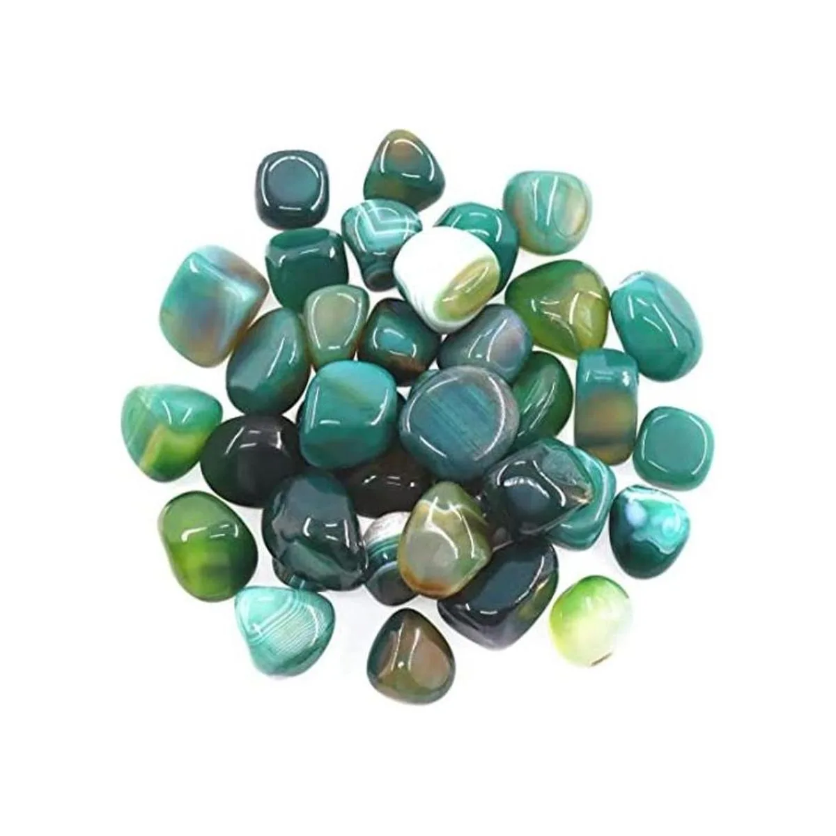 Hilitchi Piedras de ágata pulidas para plantas lechos de_1