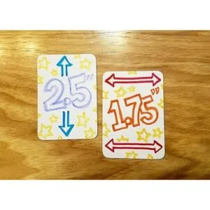 Tarjetas de juego en blanco en miniatura acabado mate_3