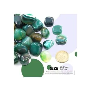 Hilitchi Piedras de ágata pulidas para plantas lechos de_2