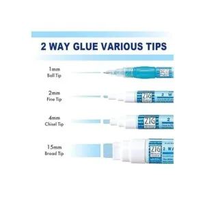 Kuretake Zig 2 Way Glue 2mm Fine Tip 3 pcs Set_5