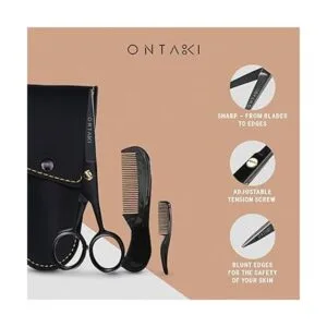 ONTAKI Tijeras profesionales alemanas para barba y bigote_6
