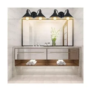 Lámpara de tocador de baño con 2 luces aplique de pared_2