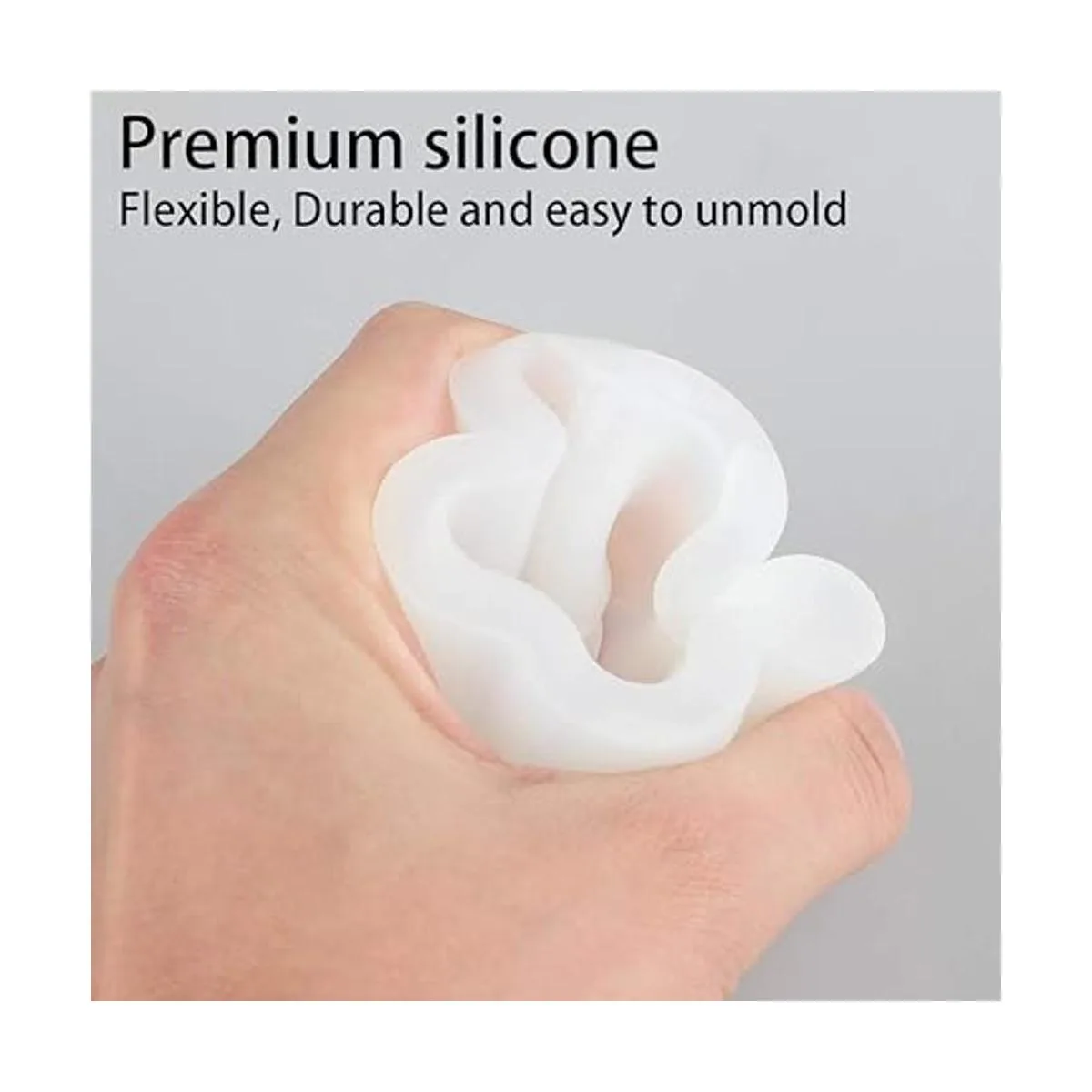 Molde de resina de silicona DIY 5 contenedores de forma