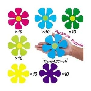 60 recortes en forma de flor mini retro para decoración de_2