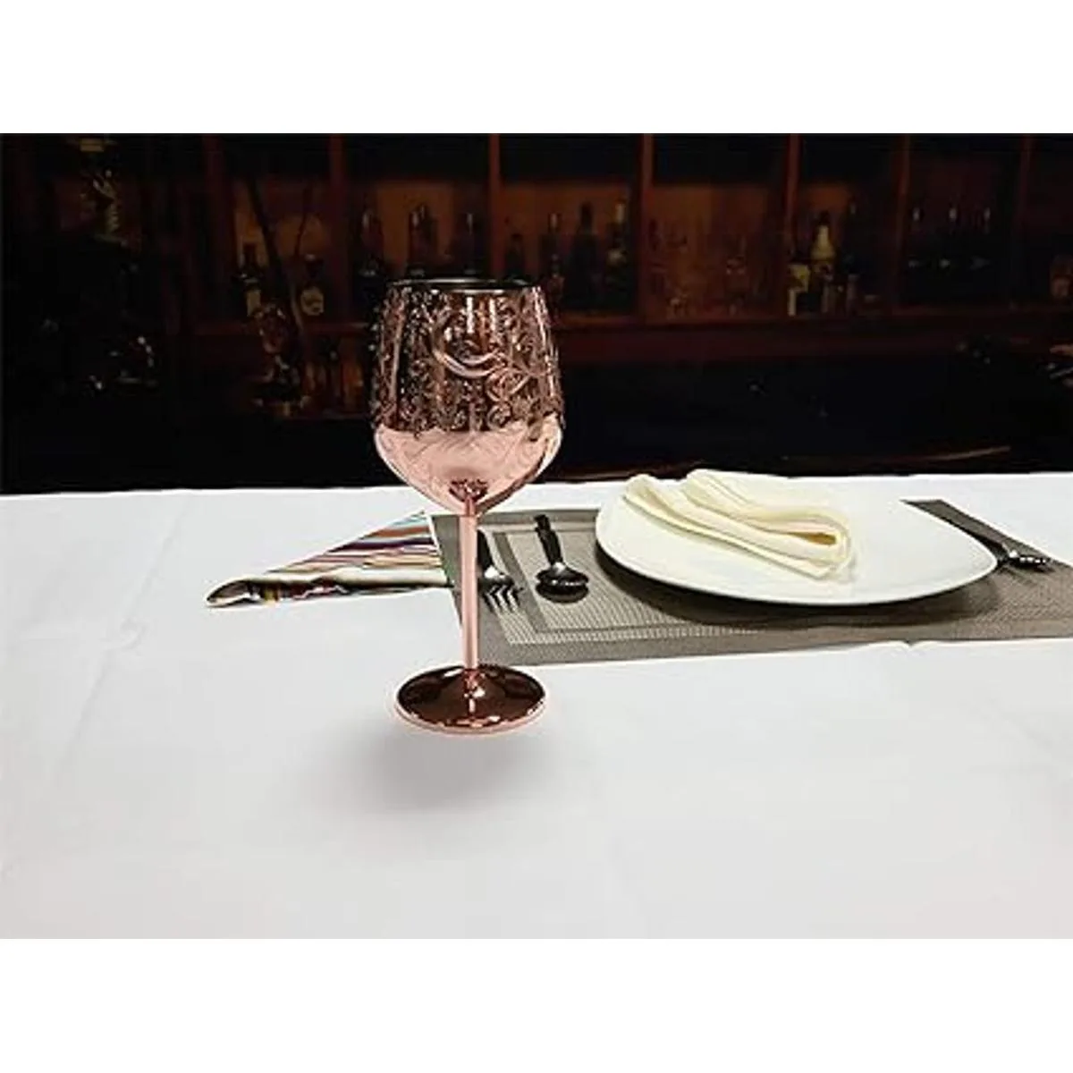 SKY FISH Copas de vino de acero inoxidable grabadas con_4