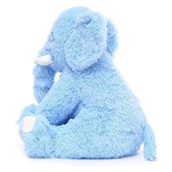 MorisMos Elefante azul de peluche de elefante suave para_2
