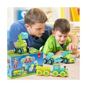 Juguetes para un niño de 2 años 4 camiones alimentados_5