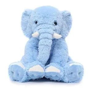 MorisMos Elefante azul de peluche de elefante suave para_1