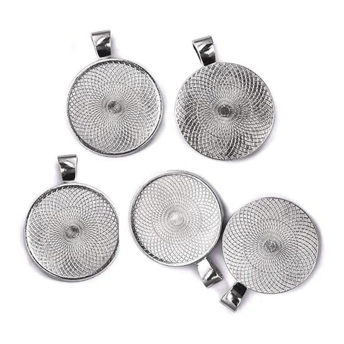 OBSEDE Juego de bandejas de biseles colgantes y cúpulas de_2