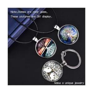 OBSEDE Juego de bandejas de biseles colgantes y cúpulas de_5