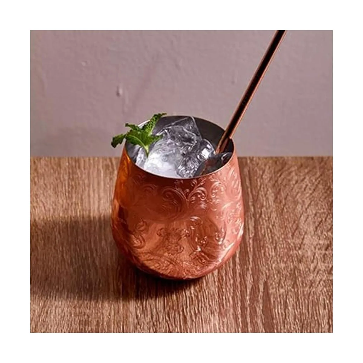 SKY FISH Copas de vino de acero inoxidable sin tallo_3