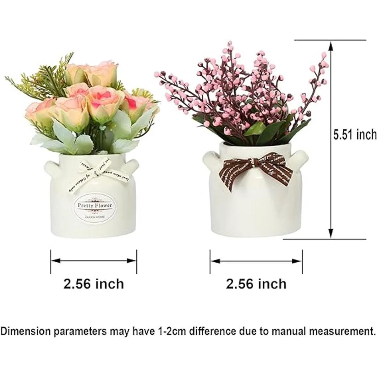 LUEUR 6 piezas de flores artificiales con arreglos
