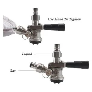 PERA Keg acoplador adaptador Sankey a Ball Lock Quick_5