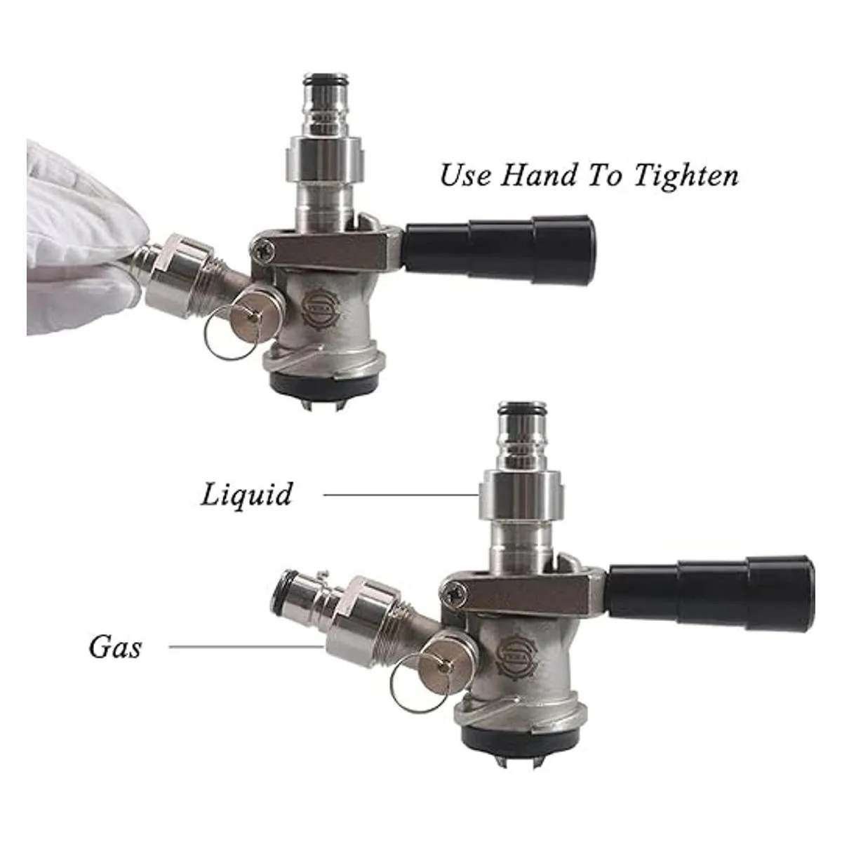 PERA Keg acoplador adaptador Sankey a Ball Lock Quick_5