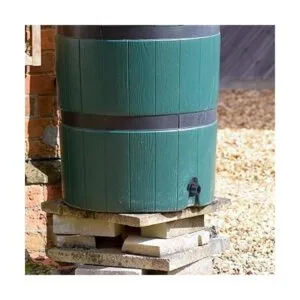 2 piezas de mamparo de PVC para barriles de lluvia