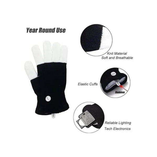 Luwint Guantes LED para niños guantes con luz de dedo_5